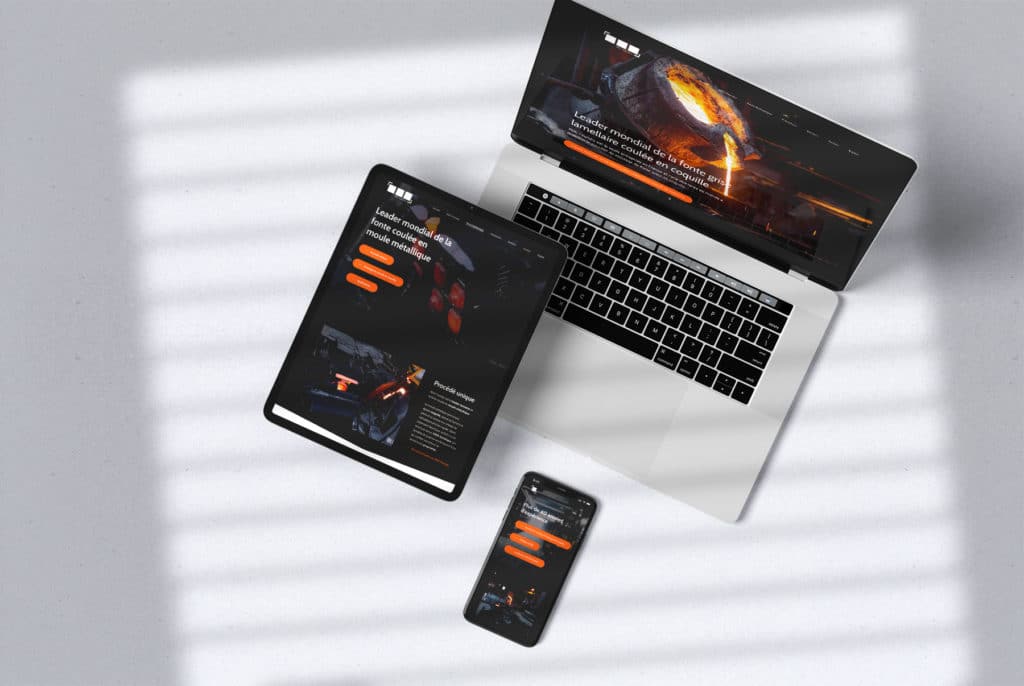 Création site internet NDC Foundry : Spécialiste mondial du procédé de fonte grise en coquille Création site internet NDC Foundry : Spécialiste mondial du procédé de fonte grise en coquille