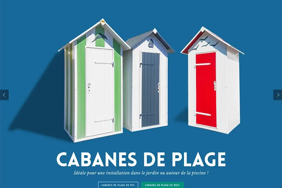 Site internet : Cabanes de plages Oleron