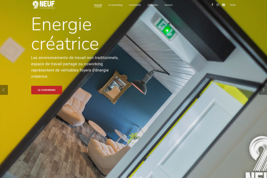 Création site internet 9 Coworking : Coworking et Salles de réunion à La Rochelle