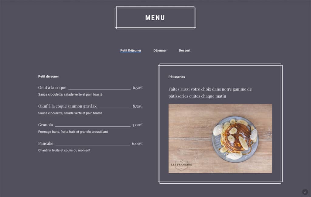 Création du site Internet WordPress du Restaurant Les Frangins à La Rochelle : Votre nouvelle adresse food à La Rochelle.