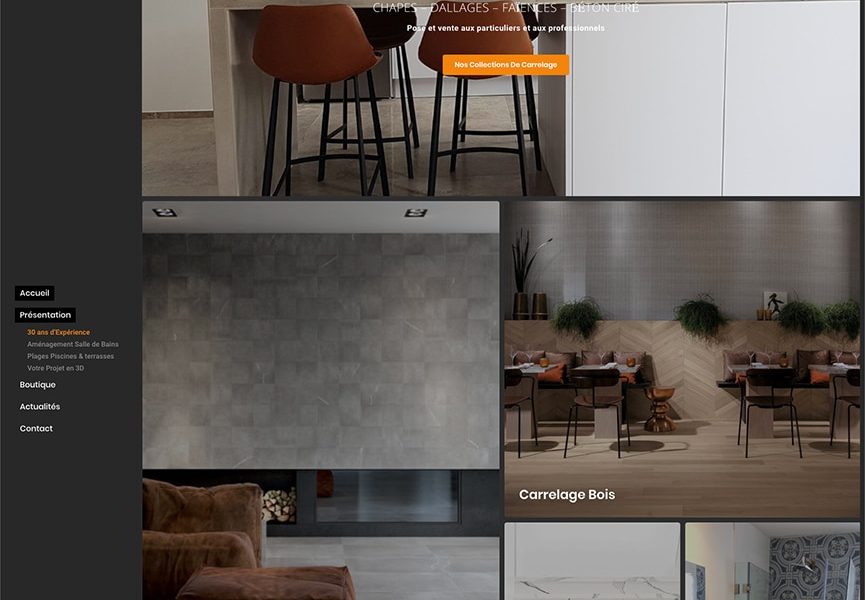 Création site internet Mounier Carrelage Ile d'Oléron