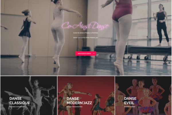 Création site internet : Ecole de Danse Classique et Modern Jazz à La Rochelle