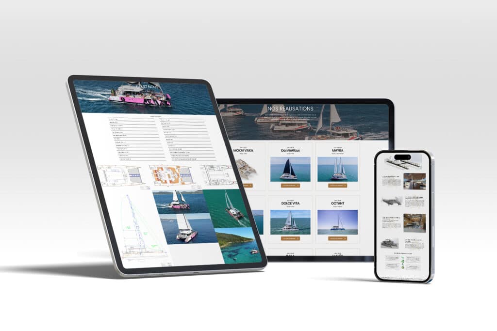 creation-site-internet-day-one création site internet fabriquant de catamarans la Rochelle