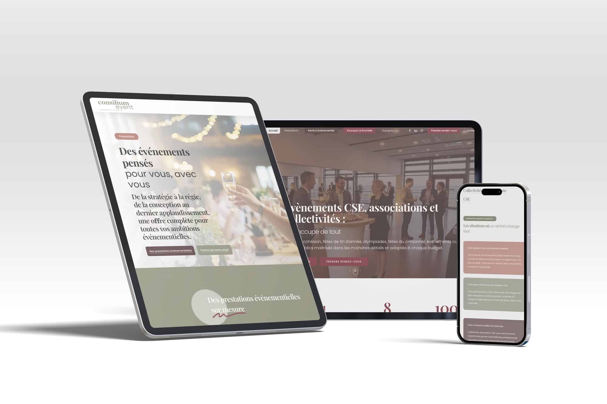 site web de conslium event creation d'évènement sur mesure la Rochelle et nouvelle aquitaine